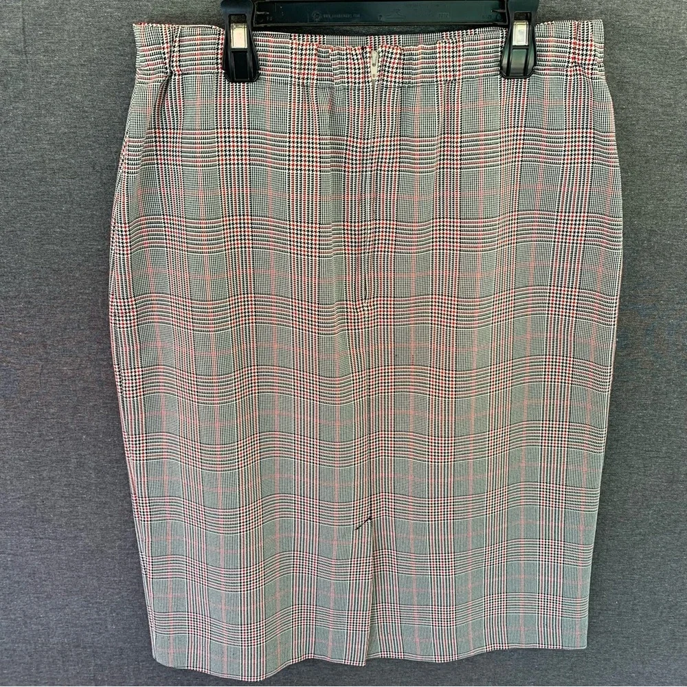 Vintage Plaid Pencil Skirt Women’s Size 12